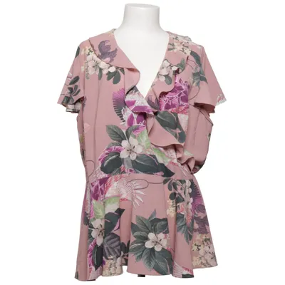 Wickelbluse (Pink, Mehrfarbig) von City Chic Elasthan, Polyester
