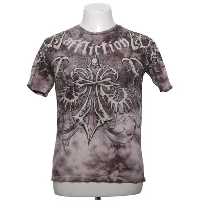 T-shirt (Gray, Black) from Affliction Cotton