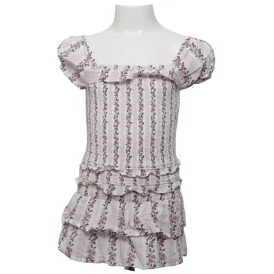 Dress (White, Pink, Green) from Gymboree Cotton, Elastane, Polyester