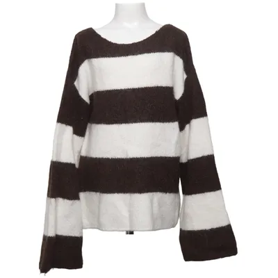 Trui (Bruin, Wit) van Gina Tricot Acryl, Alpacawol, Elastaan, Polyester