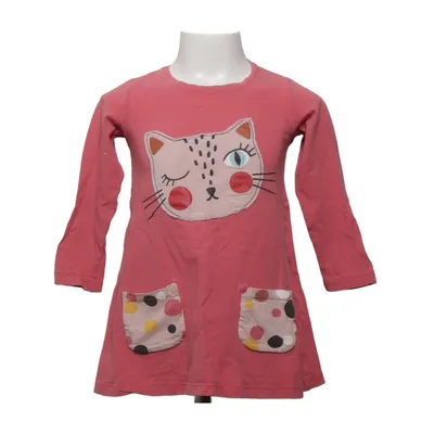 Klänning (Rosa, Flerfärgad) från Lindex Kids Bomull, Elastan