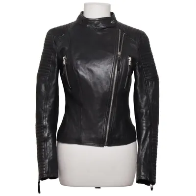 Veste de motard (Noir) de Primeboots Cuir, Polyester