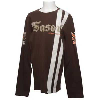 T-shirt à manches longues (Marron, Blanc, Multicolore) de H&M Young Coton