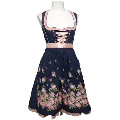 Dirndl (Blå, Rosa, Flerfärgad) från Marjo Bomull, Polyamid, Polyester