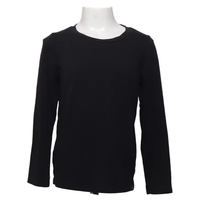 Lange mouwen shirt (Zwart) van Uniqlo Kids Elastaan, Polyester, Viscose