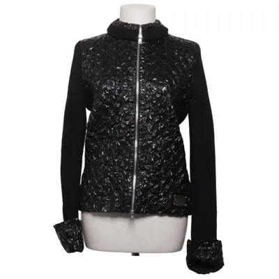 Cardigan (Black) from Fuego Woman Cashmere, Merino wool, Polyamide, Viscose