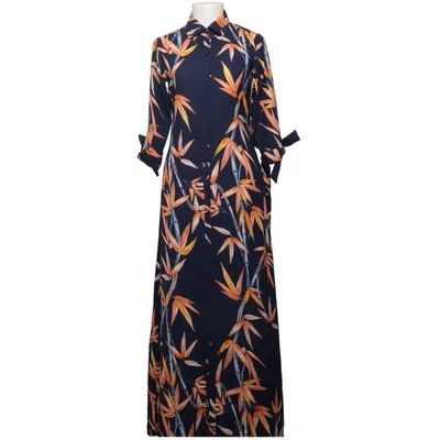 Robe chemise (Bleu, Orange, Jaune) de Dancing Leopard Polyester
