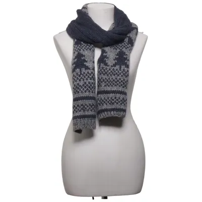 Scarf (Blue, Gray) from Bettina Acrylic, Alpaca wool