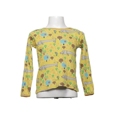 Långärmad t-shirt (Gul, Flerfärgad) från Duns Sweden Ekologisk bomull