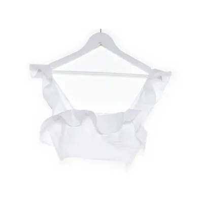 Crop top (Vit) från Nelly Bomull, Polyester