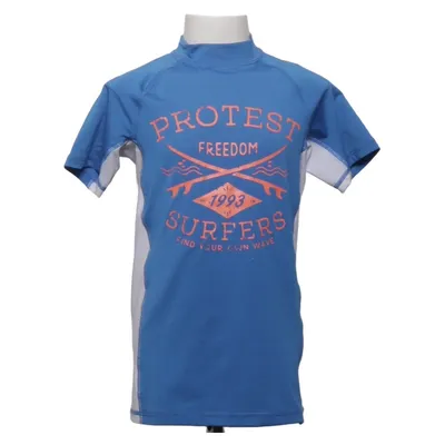 Zwemshirt (Blauw, Wit) van Protest Elastaan, Polyester