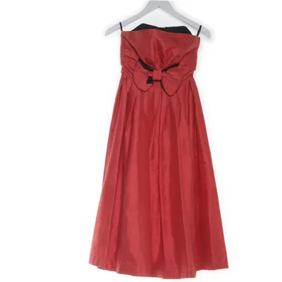 Aftenkjole (Rød, Sort) fra Laura Ashley Polyester, Silke