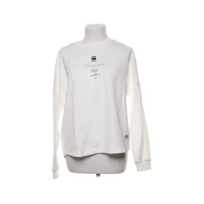 Collegetröja (Vit) från G-Star Raw Bomull, Elastan, Återvunnen polyester