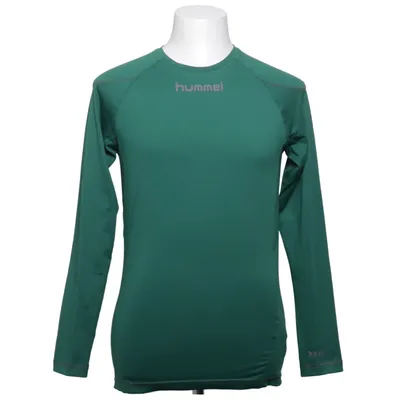 Langærmet t-shirt (Grøn) fra Hummel Elastan, Polyester