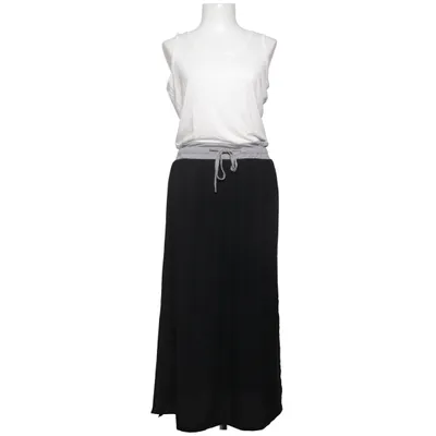 Robe longue (Noir, Blanc) de Friendtex Élasthane, Polyester, Viscose