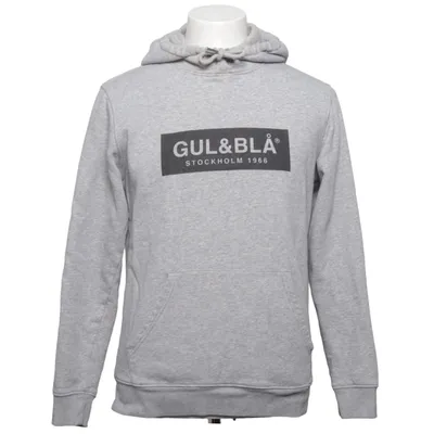 Hættetrøje (Grå) fra Gul & Blå Økologisk bomuld, Genanvendt polyester