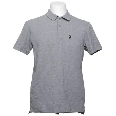 Poloshirt (Grijs) van Peak Performance Katoen, Elastaan