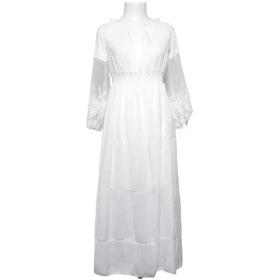 Dress (White) from Yoins Cotton, Polyester