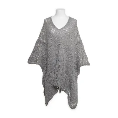 Poncho (Grå) från Zara Knit Polyester, Viskos