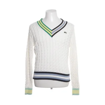 Pullover (White, Multicolored) from Lacoste Cotton, Polyamide