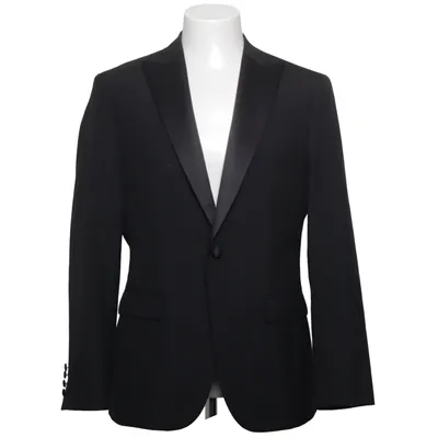 Smokingkavaj (Svart) från Bläck Polyester, Viskos, Ull