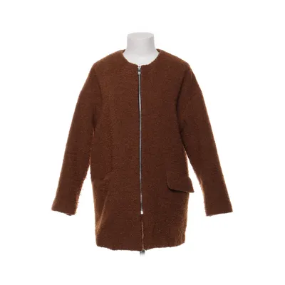 Jas (Bruin) van Mango Casual Katoen, Polyester, Wol