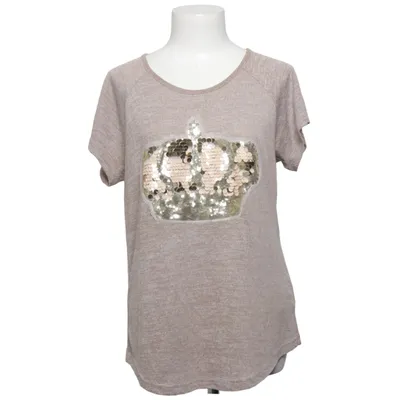 Top (Beige) from Blind Date Casual Elastane, Polyester, Viscose