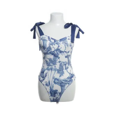 Romper (Wit, Blauw) van Shein Elastaan, Polyester