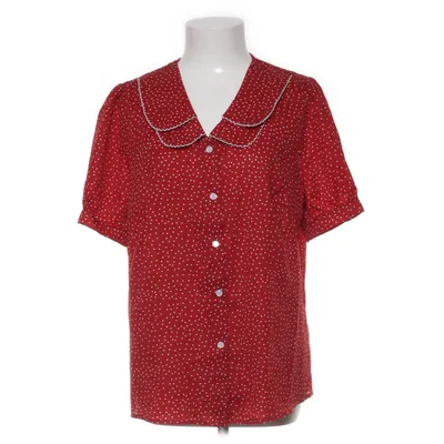 Topp (Röd, Vit) från Allegra K Polyester