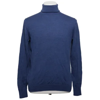 Turtleneck (Blue) from Strokesman's Merino wool