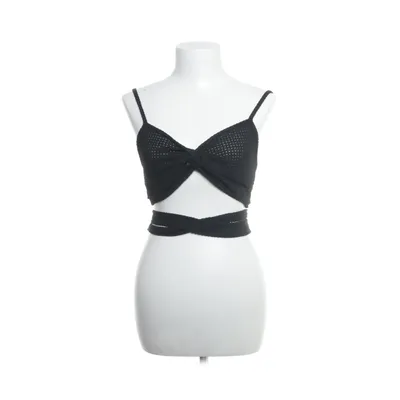 Crop top (Noir) Élasthane, Polyester