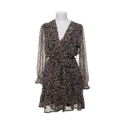 Robe portefeuille (Noir, Beige) de EDIT Élasthane, Polyester
