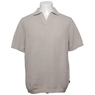 Pikétröja (RBLUPAULIN KNIT POLO SS) från Premium by Jack & Jones Bomull, Återvunnen polyester