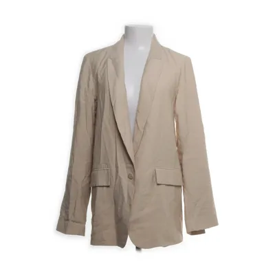 Blazer (Beige) from Gina Tricot Viscose, Polyester
