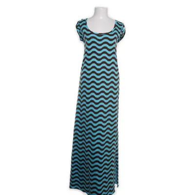 Maxi jurk (Bruin, Turquoise) van Me&i Katoen