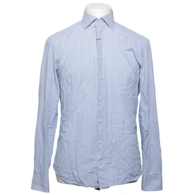 Skjorte (Blå, Hvid) fra La Chemise Bomuld