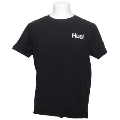 T-shirt (Noir) de Huel Coton, Élasthane