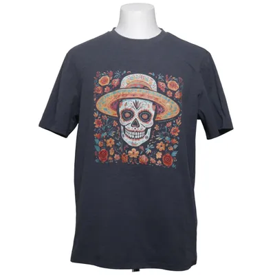 T-shirt (Gray, Multicolored) Polyester