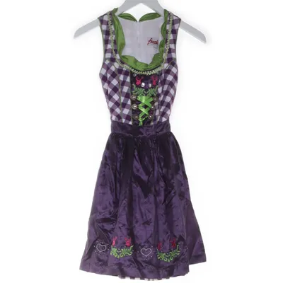 Dirndl (Purple, White) from Fuchs Trachtenmoden Cotton, Polyester