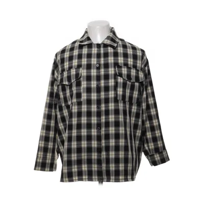 Flanellskjorta (Svart, Grå, Beige) från L&S Elastan, Polyester, Viskos