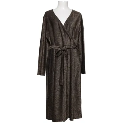 Cocktailkleid (Schwarz, Gold) von MyWear Woman Elasthan, Metallfaser, Polyester