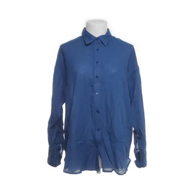 Shirt (Blauw) van Stradivarius Katoen, Linnen, Viscose