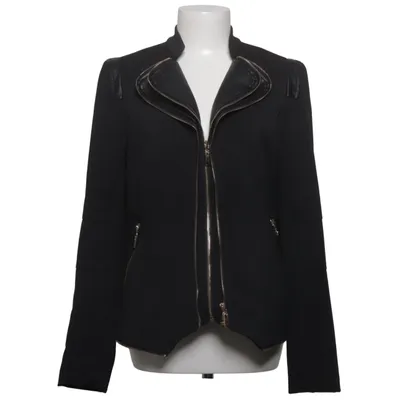 Bikerjakke (Sort) fra Qed London Polyester, Polyurethan, Viscose