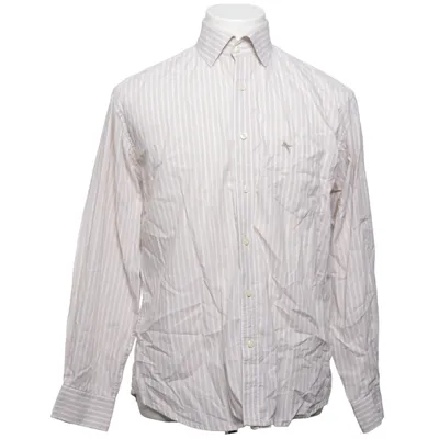 Shirt (Beige, White) from Red Tape Cotton