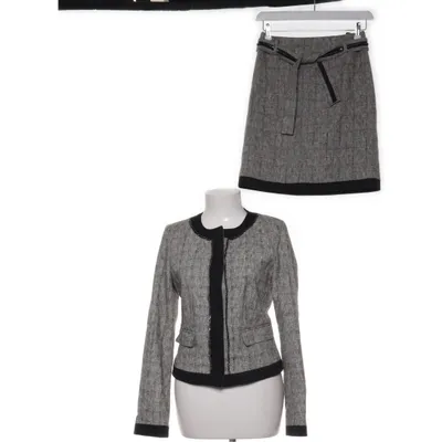 Tailleur jupe (Gris, Noir) de Selection by s.Oliver Acétate, Acrylique, Coton, Élasthane, Polyamide, Polyester, Viscose