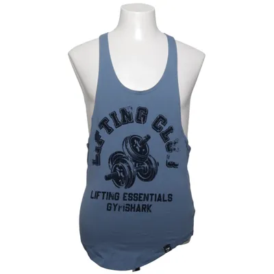 Maillot de corps (Bleu) de Gymshark Coton, Élasthane