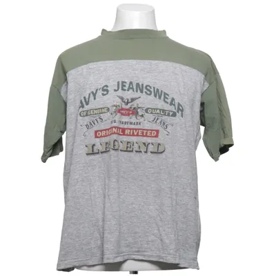 T-shirt (Gray, Green, Multicolored) from Davy's Jeanswear Cotton