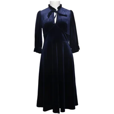 Kleid (Blau) von Hell Bunny Elasthan, Polyester