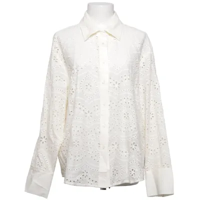 Blouse (Wit) van Mango Katoen