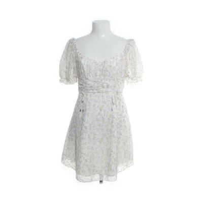 Klänning (Vit, Flerfärgad) från Simplee Polyester